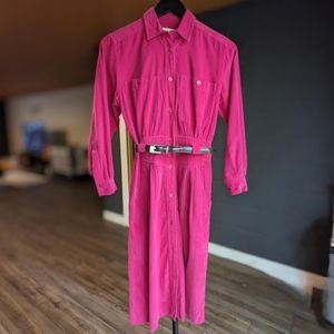 Cute 90s era L.L. Bean Corduroy Librarian Dress